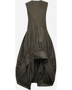 JW Anderson Green Balloon Hem Dress - Multicolour