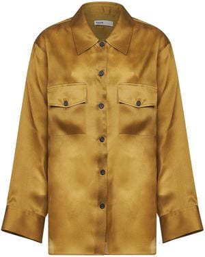 KHAITE Ocher Compact Organza Matteo Shirt - Yellow