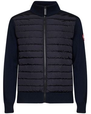 Canada Goose Hooded Hybridge Hybrid Padded Jacket - Blue