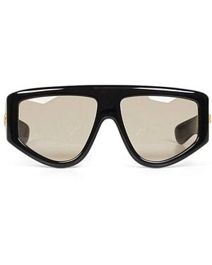 Bottega Veneta Acetate Classic Shield Sunglasses - Black