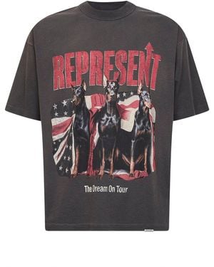 Represent Jersey The American Dream On Tour T-Shirt - Black