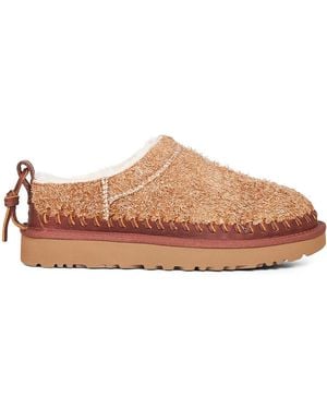UGG Chestnut Classic Micro Biarritz Mules - Brown