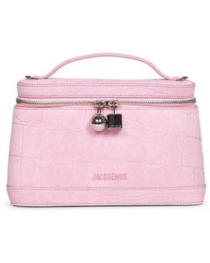 Jacquemus Light The Vanity Small Handbag With Shiulder Strap - Pink