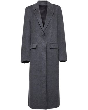 TOTEME Doublé Wool Classic Coat - Gray