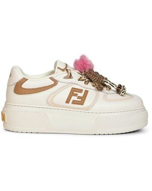 Fendi Sneakers Platform Match Bianche - Bianco