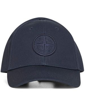 Stone Island Cotton Rep Baseball Cap - Blue
