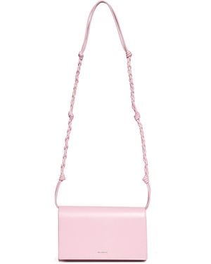 Jil Sander Neon Rose Tangle Wallet On Chain - Pink