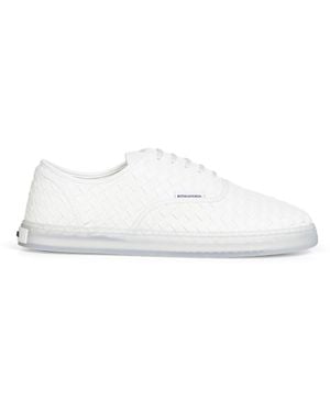 Bottega Veneta Intrecciato Nappa Leather Serena Trainers - White