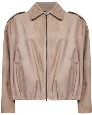 Salvatore Santoro Sand Suede Jacket - Brown
