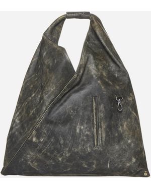 MM6 by Maison Margiela Triangle Medium Tote - Black