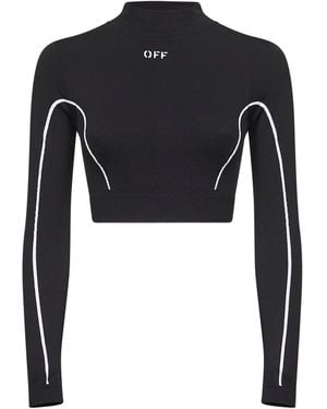 Tシャツ・カットソー OFF WHITE Women Tops OWAA124S24JER0021084 Black 2a2fa29d-8c50-491c-ab6d-