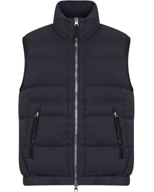 Stone Island Lightweight Stretch Nylon Fabric Padded Vest - Blue