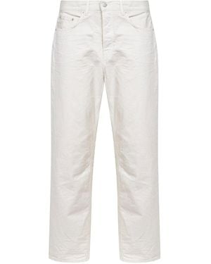 Haikure Ivory Cotton Denim Logan Straight Jeans - White