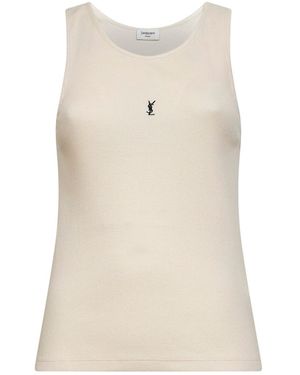 Saint Laurent Tank Top - Natural