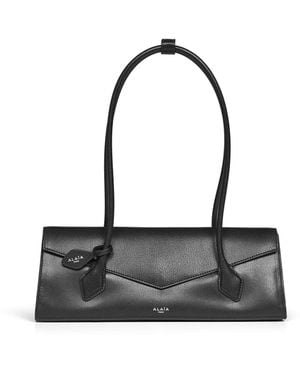 Alaïa Le Teckel Flap Medium Shoulder Bag - Black