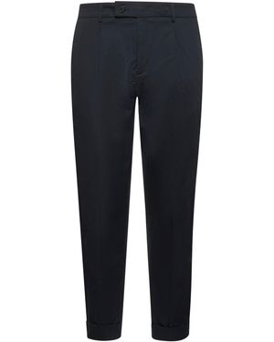 D 40 Stretch Cotton Riviera Elastic Pants - Blue