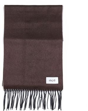 D 40 And Scarf With Fringes - Brown