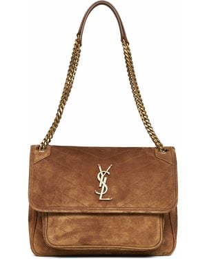 Saint Laurent Caramel Cognac Niki Medium Shoulder Bag - Brown