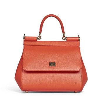 Dolce & Gabbana Small Sicily Handbag - Red
