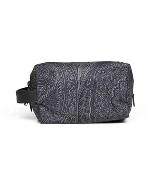 Etro Small Pouch With Handle - White
