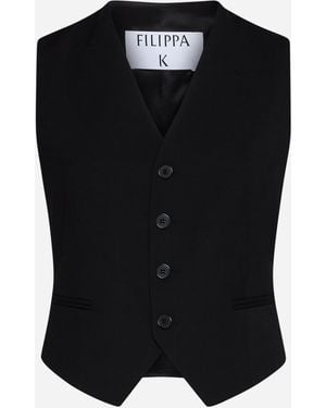 Filippa K Tailored Woo Vest - Black