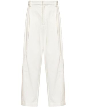 DARKPARK Davide Corduroy Wide-Leg Trousers - White