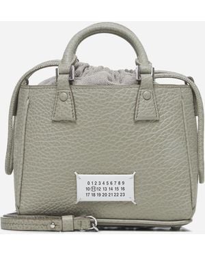 Maison Margiela 5ac Leather Tote Horizontal Bag - Grey