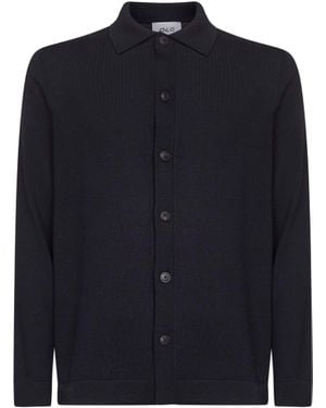 D 40 Virgin Wool Knit Shirt - Blue