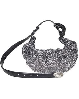 DIESEL Grab-D Hobo S Shoulder Bag - White