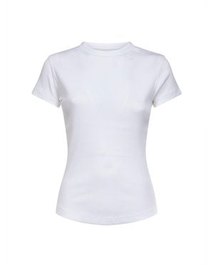 Isabel Marant Ribbed Cotton Taomi T-Shirt - White