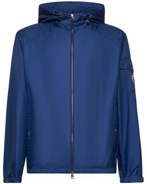 Moncler Etiache Hooded Rain Jacket - Blue