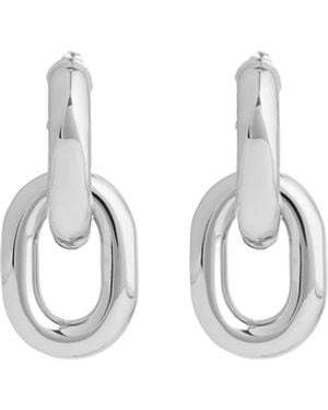 Rabanne Double Xl Link Earrings - White