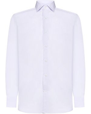 D 40 Twill Cotton Shirt - White