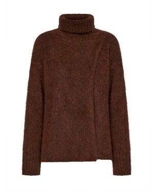 Uma Wang Alpaca Blend Turtleneck Jumper - Brown