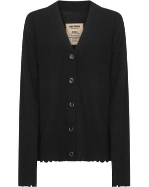 Uma Wang Cashmere Knit Over Cardigan - Black