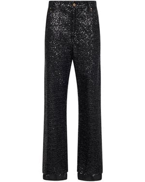 DARKPARK Sequin Denim Sienna Split Jeans - Black