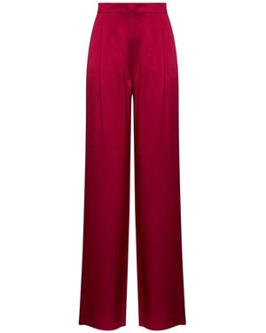 Max Mara Ruby Msealpaca Palazzo Trousers - Red