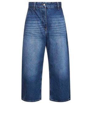 Studio Nicholson Jeans Cropped Chalco - Blu