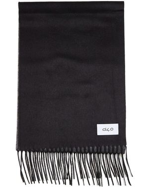 D 40 And Scarf With Fringes - Black