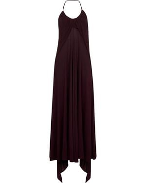 Alaïa Abito Lungo Incrociato - Viola