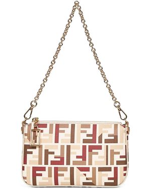 Fendi Baguette Pouch Bag - Natural