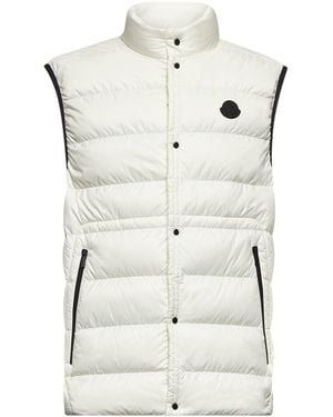 Moncler Gilet Imbottito Plaret Avorio - Neutro