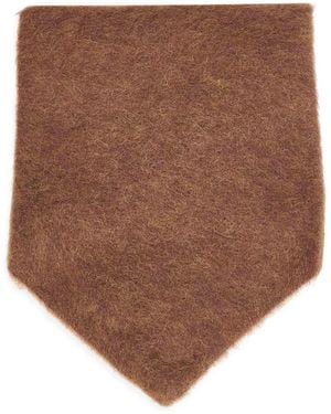 Uma Wang Alpaca-Blend Triangular Scarf - Brown