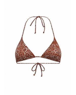 MC2 Saint Barth Triangle Bikini Top Leah - White