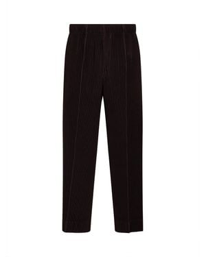 Homme Plissé Issey Miyake Trousers - Black