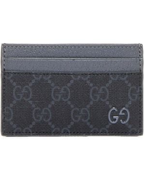 Gucci Bicolor Gg Card Holder - Gray