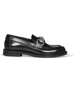 Gucci Boulevard Leather Penny Loafers - Black