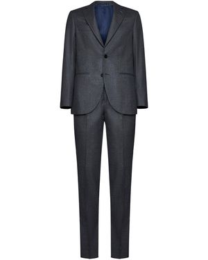 D 40 D4.0 Pinstripe Suit - Blue