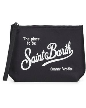 MC2 Saint Barth Aline Printed Clutch Bag - White