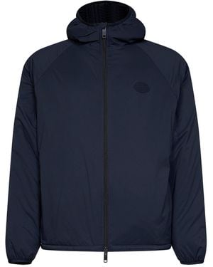 Burberry Nylon Dunwich Packable Hooded Jacket - Blue
